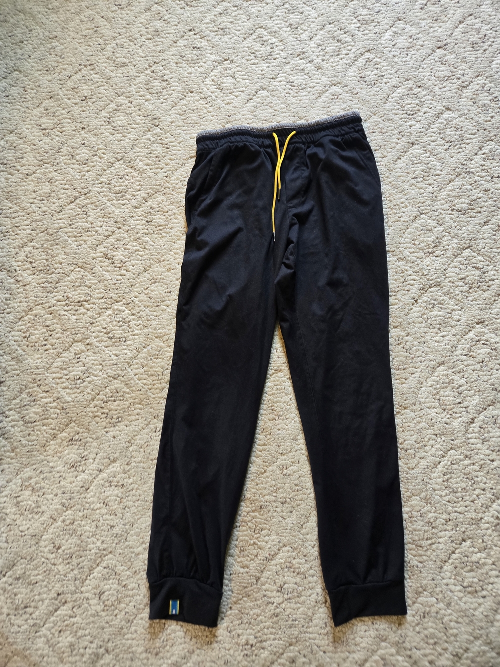 chubbies Black Jogger Sweatpants with Gray Waistband